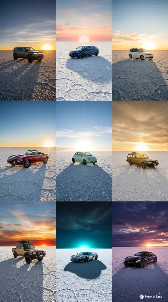 Salt Flats Horizon Car Stages