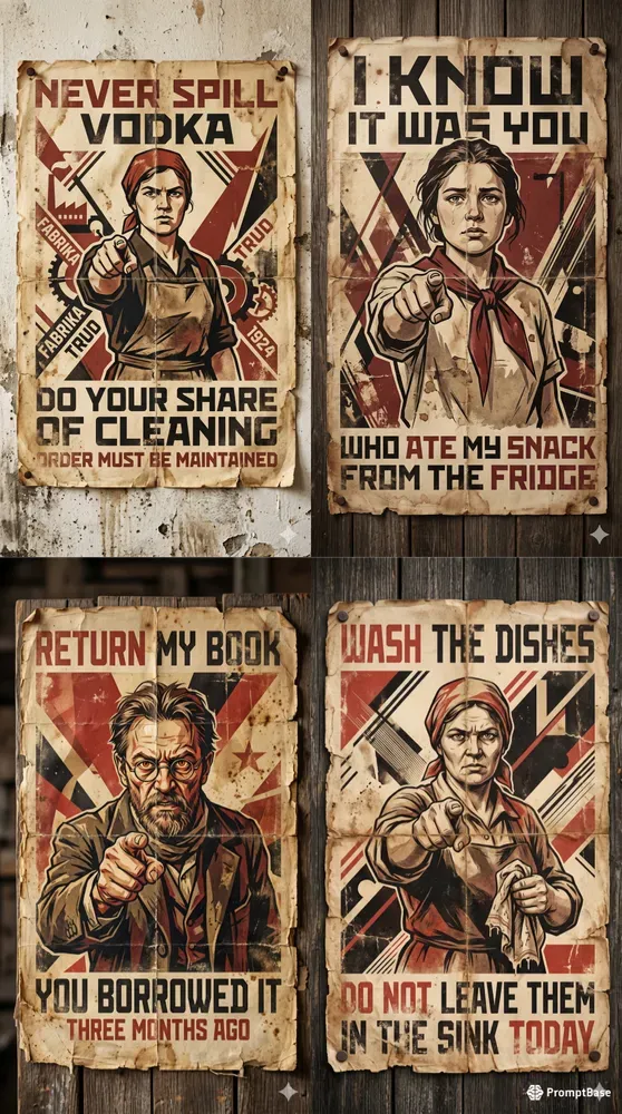 Constructivist I Want You Poster Parodies