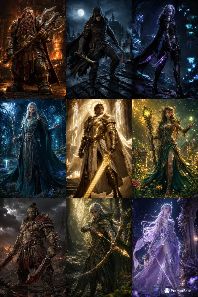 Epic 3D Fantasy RPG Characters