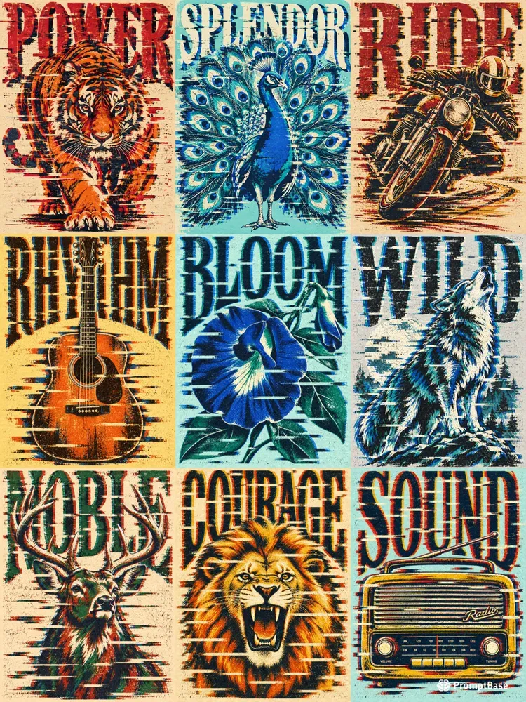 Glitched Vintage Art