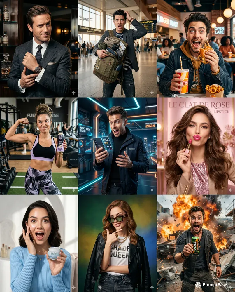 Funny Celebrity Ad Generator