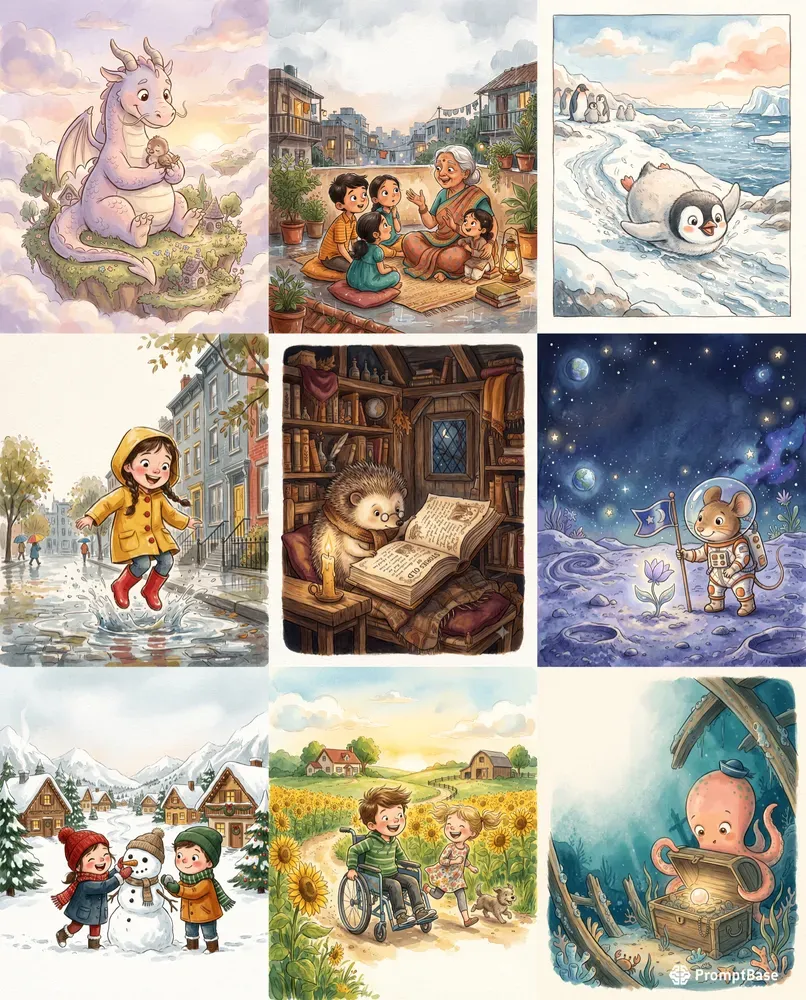 Cute Childrens Storybook Illustrations