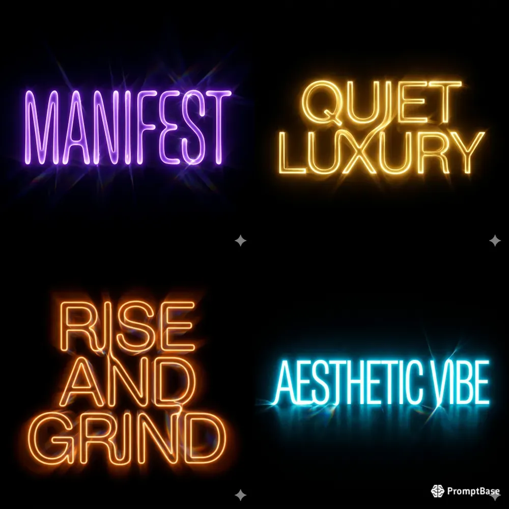 Hyperreal Liquid Neon Text Effects
