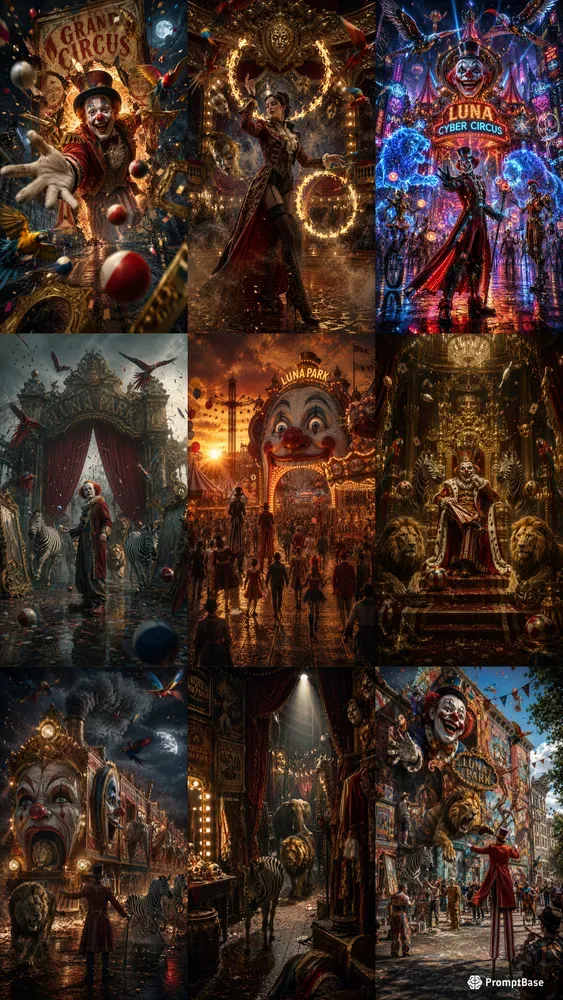 Luna Circus Surreal Carnival Realms