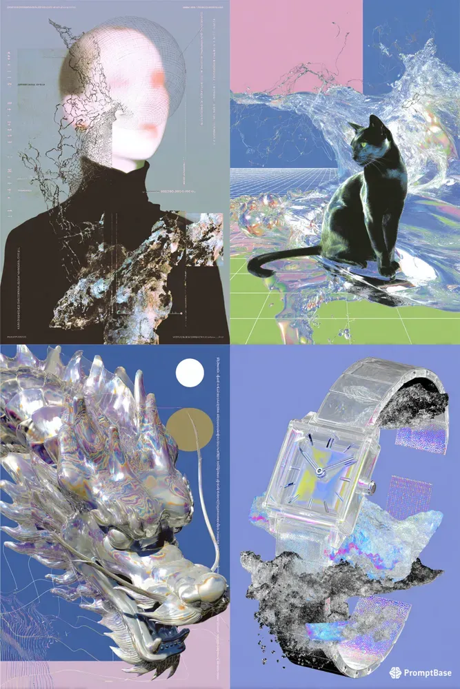 Holographic Futuristic Concept Art