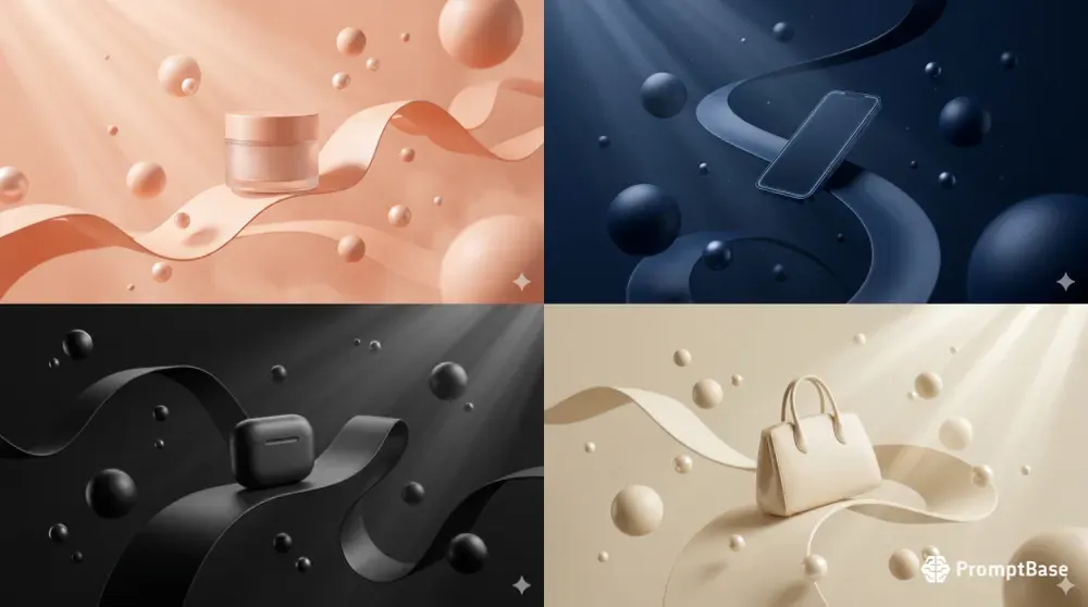 3D Minimalist Fashion Products