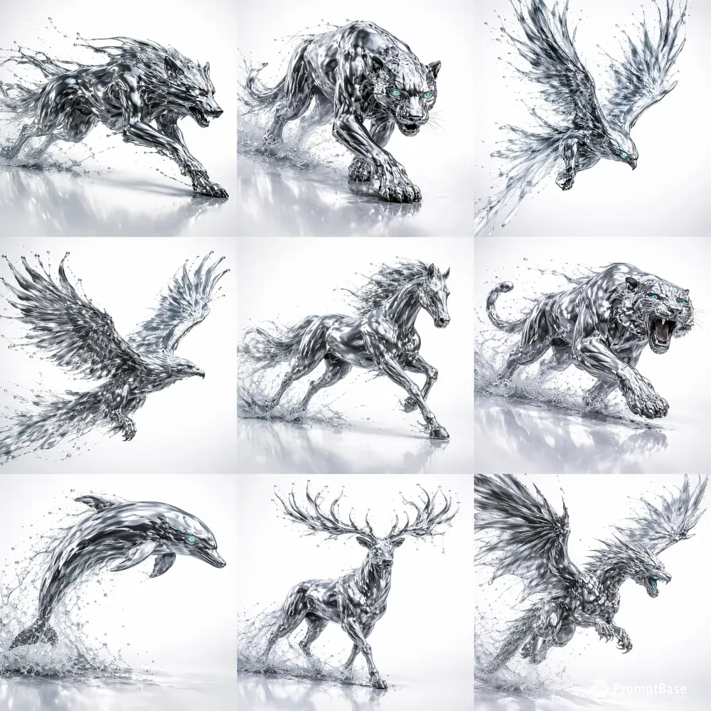Molten Animals Liquid Metal Beasts