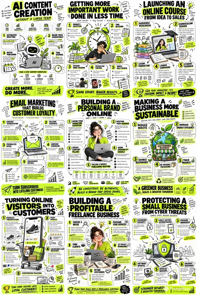 Bold Business Growth Infographic Posters