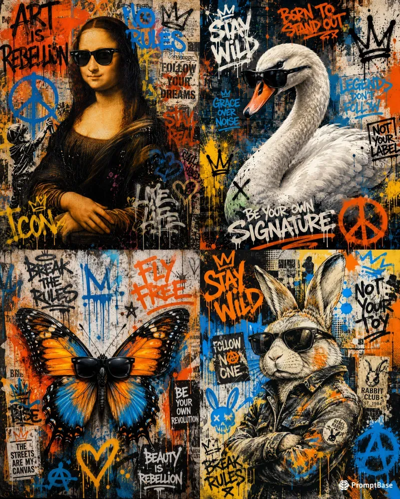 Urban Graffiti Masterpiece Collections
