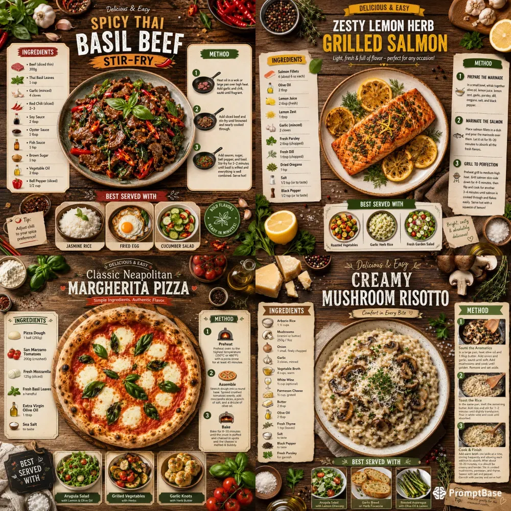 Culinary Recipe Infographic Gens
