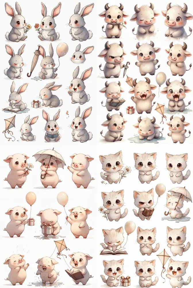 Dreamy Character Mood Sheets