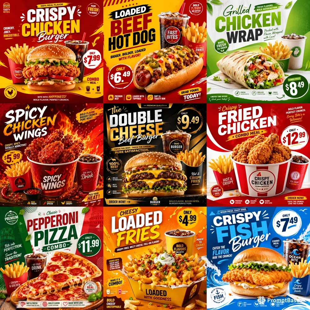 Fast Food Promo Poster Generator