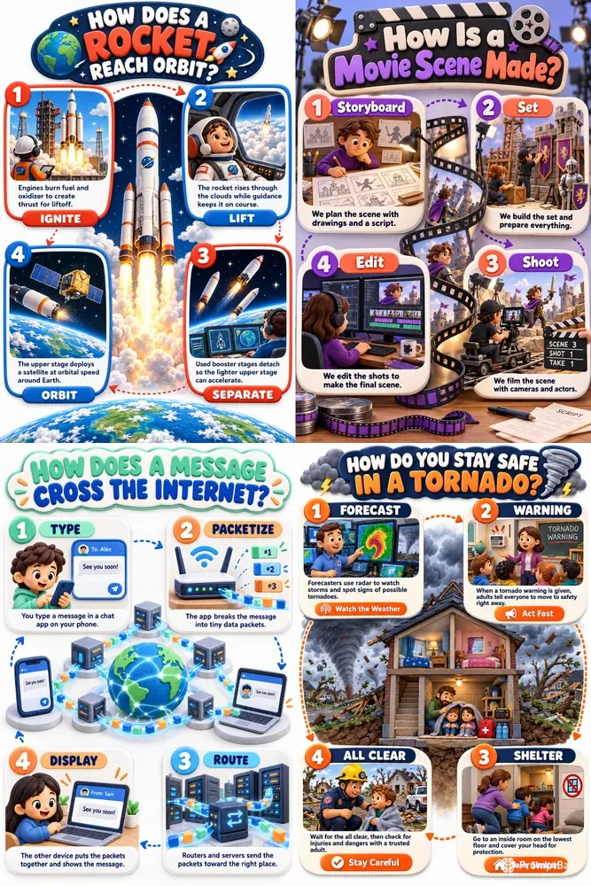 Step By Step Learning Infographics