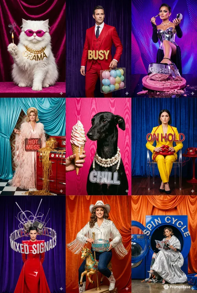 Ironic Metaphor Fashion Portraits