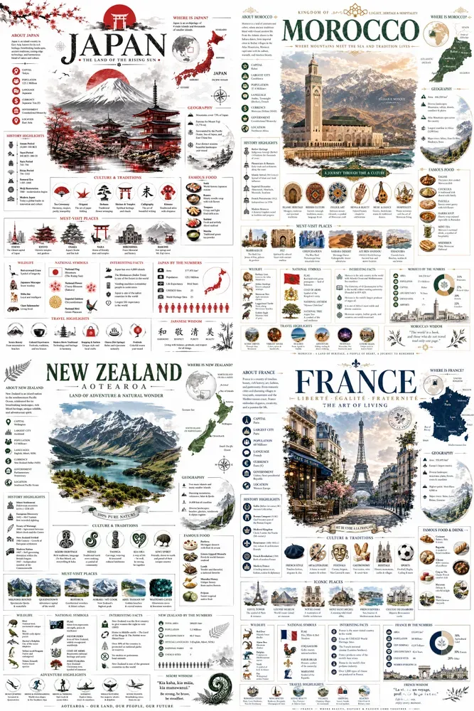 World Culture Atlas Infographics