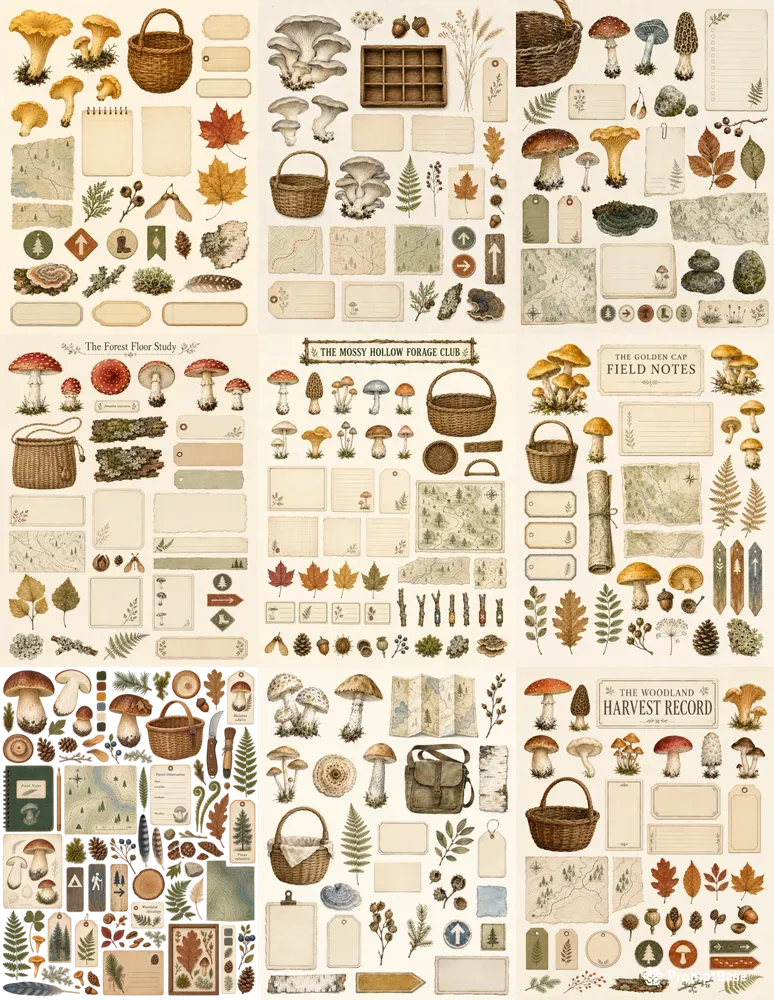 Mushroom Foraging Assets