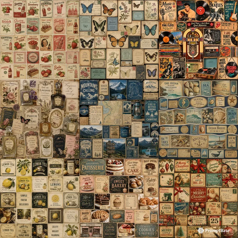 Vintage Scrapbook Collage Makers