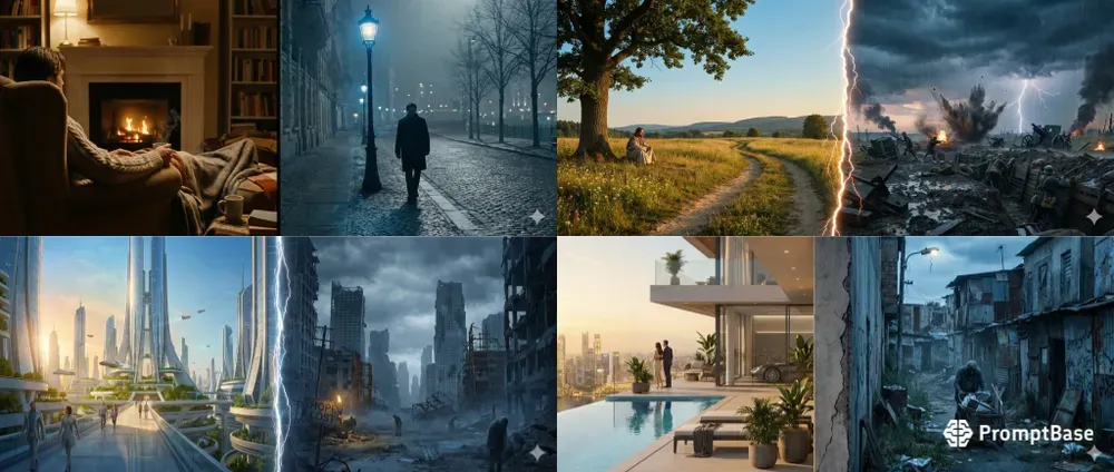 Dual World Split Scenes