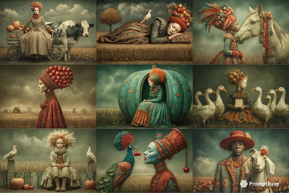 Whimsical Rural Fantasy Portraits