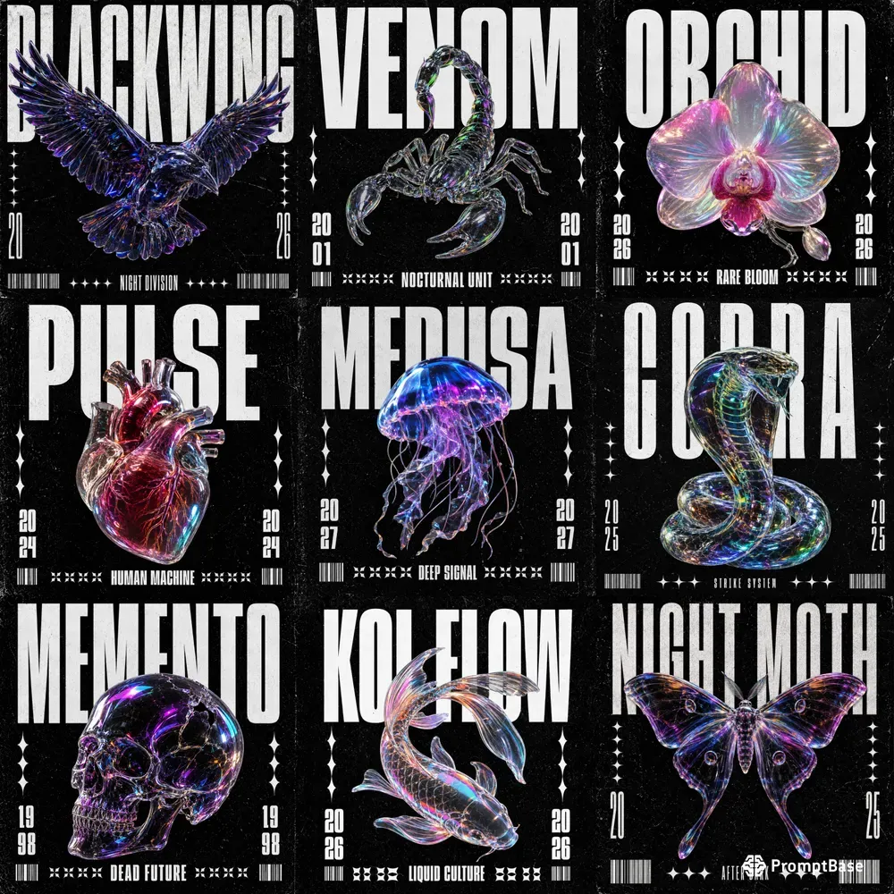 Y2k Holographic Glass Streetwear