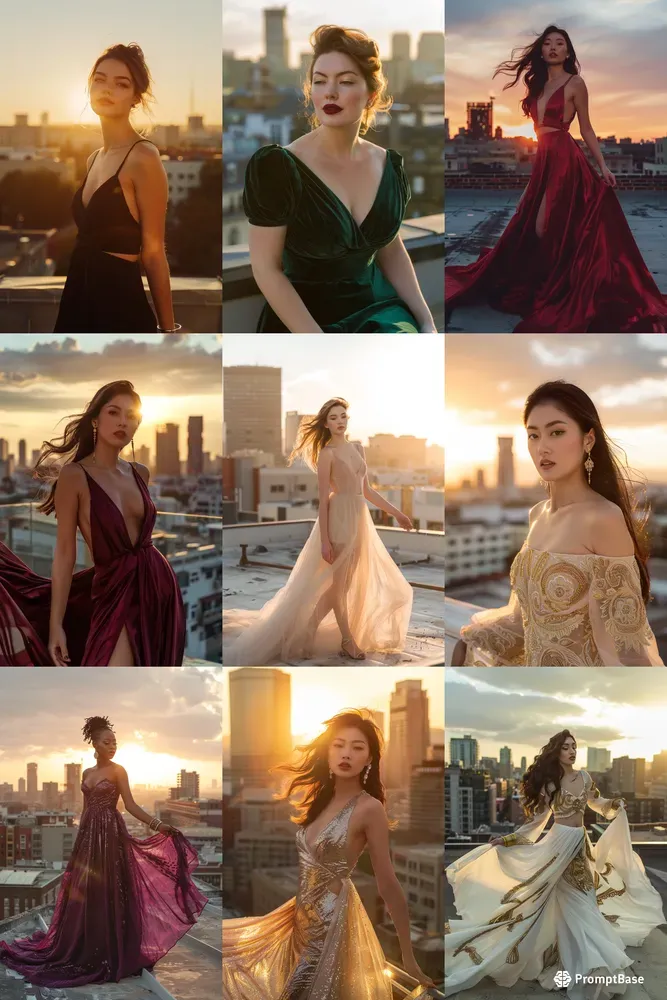 Luxury Rooftop Editorial Portraits