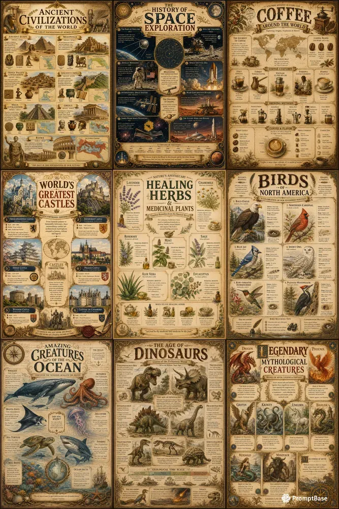 Vintage Infographic Posters