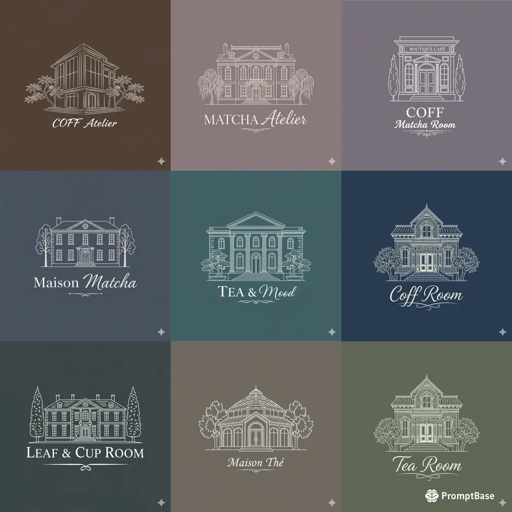 Elegant Tea Coffee House Branding