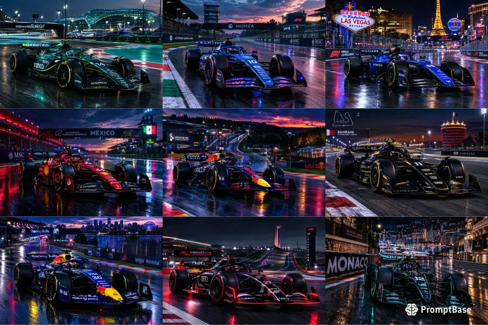 Generate Stunning F1 Racing Images