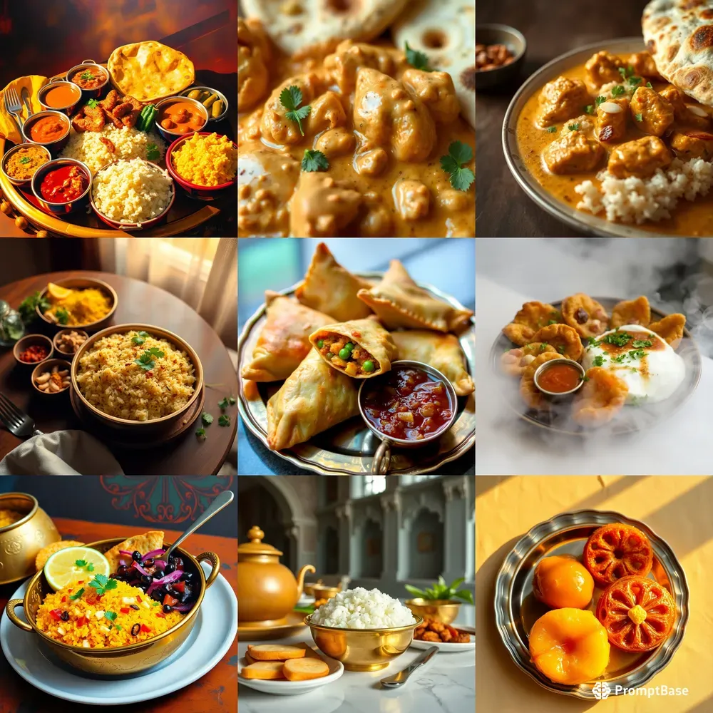 Indian Cuisines Served In Traditional C