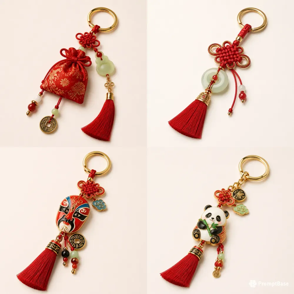 Chinese Style Keychain Design Generator