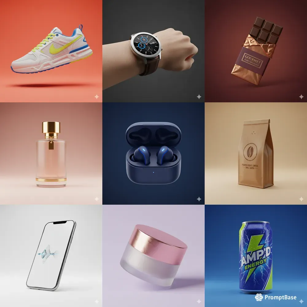 3D Rendered Product Mockups Clean