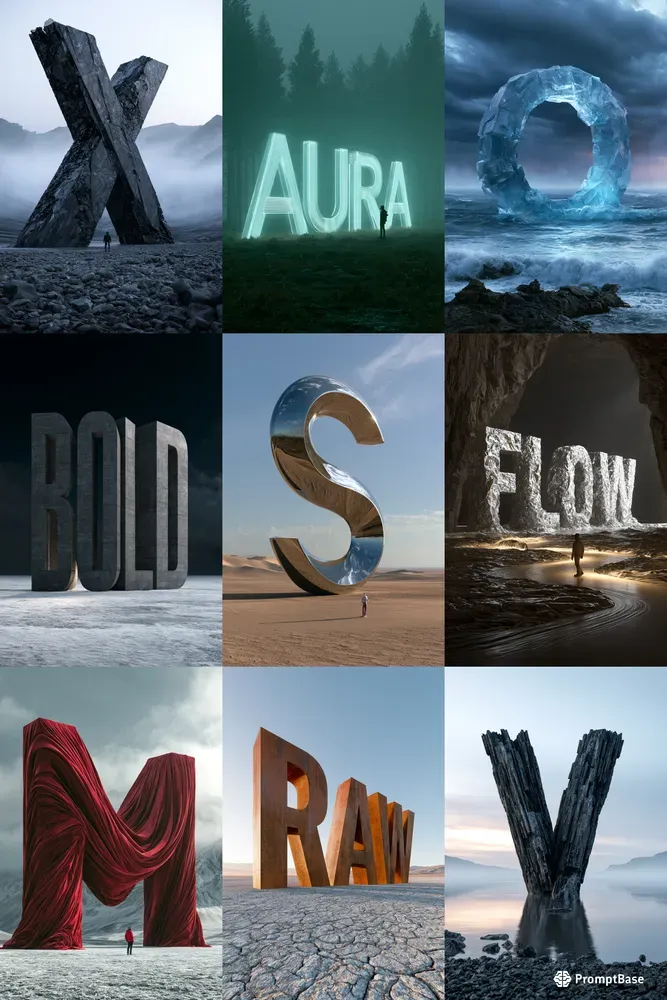 Monumental Architectural Typography