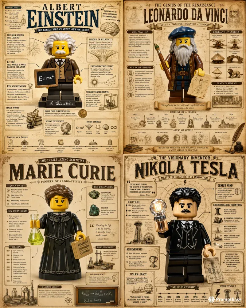 Lego History Infographic Posters