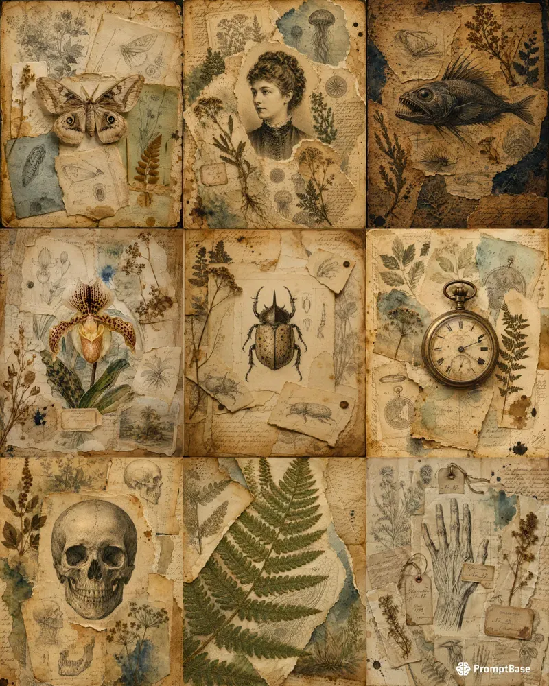 Vintage Journal Collages