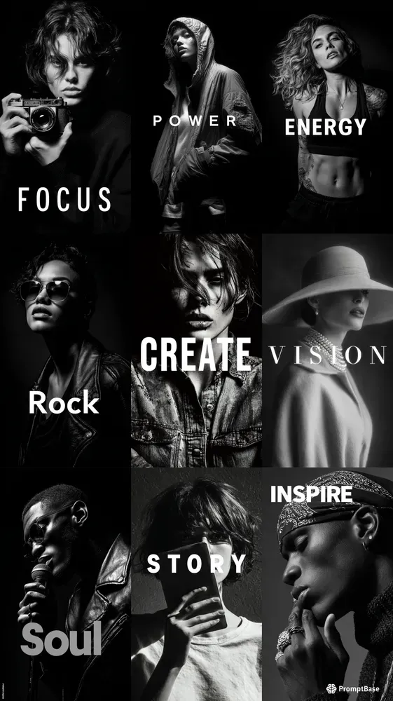 Monochrome Creative Portrait Series
