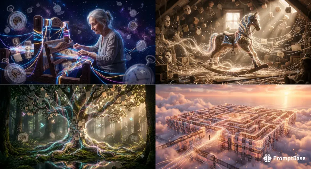 Memory Weaving Surreal Dream Art