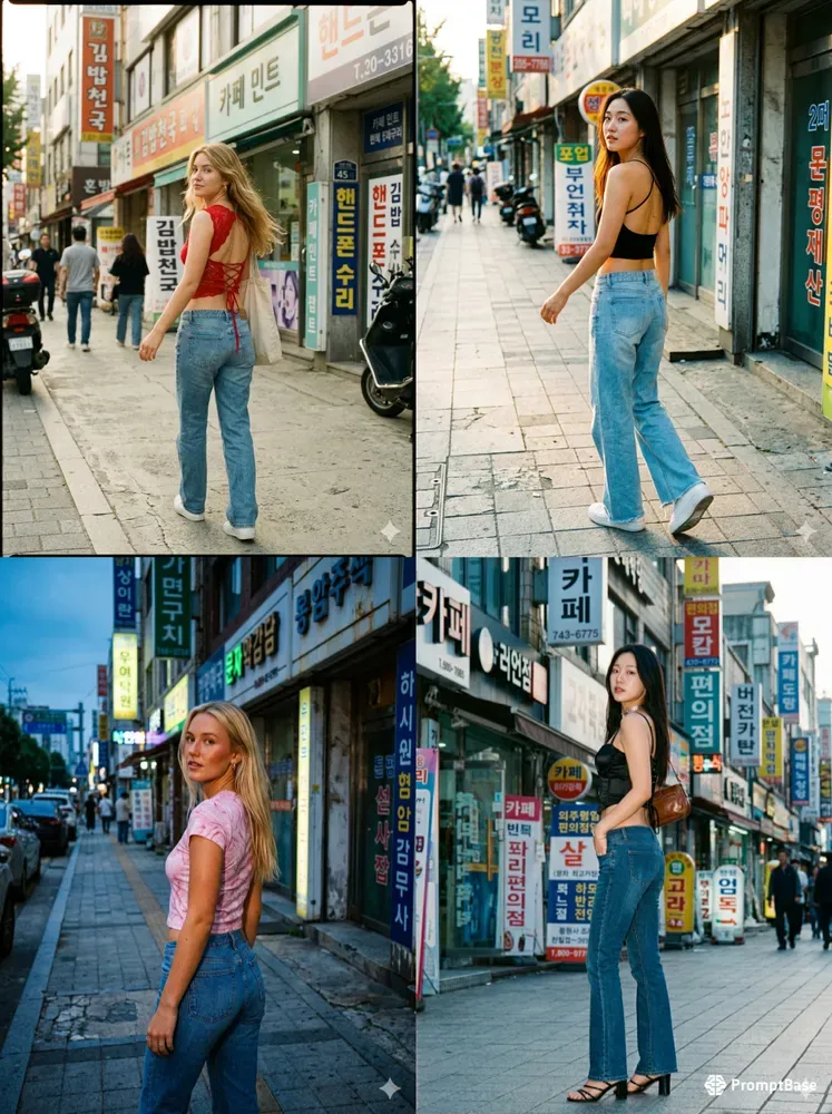 Y2k Seoul Street Look Back Film Shots