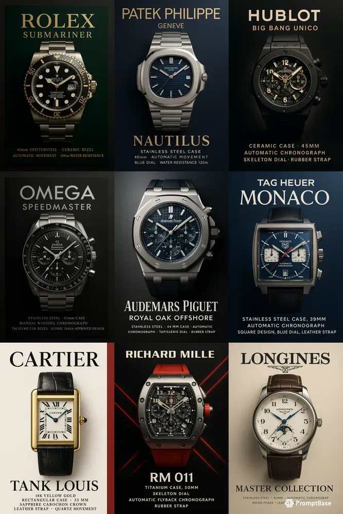 Luxury Watch Posters