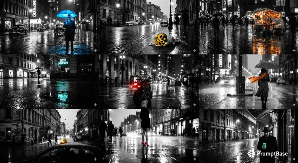 Isolated Color Street Photography