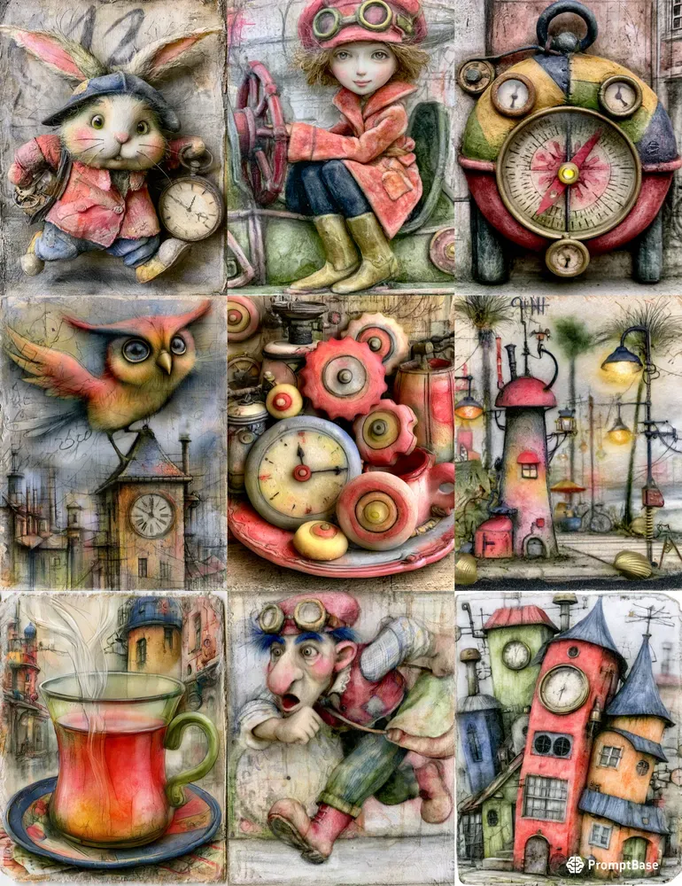 Steampunk Fantasy Junk Journals