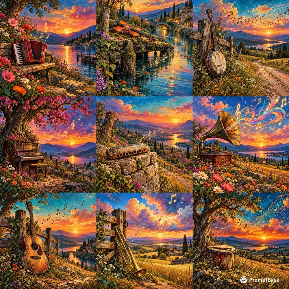Musical Countryside Art