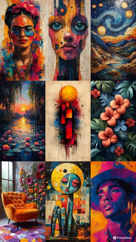 Vibrant Art Inspired By Masters