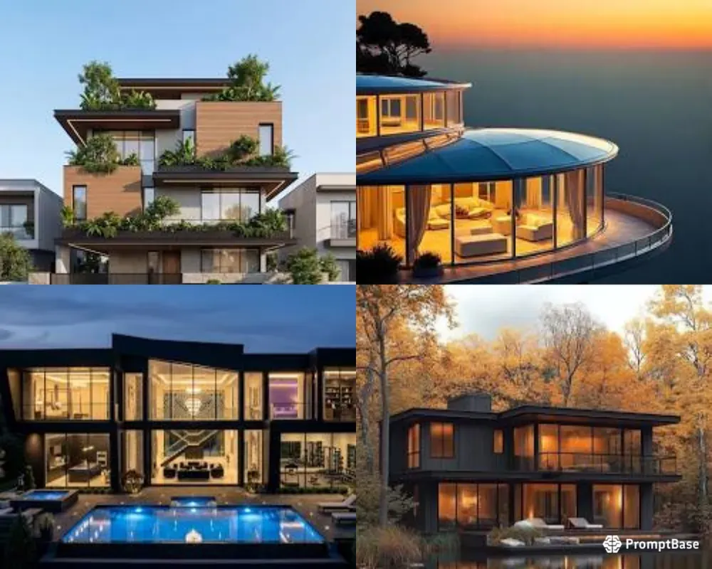 Luxury Exterior Architecture Modern Vis