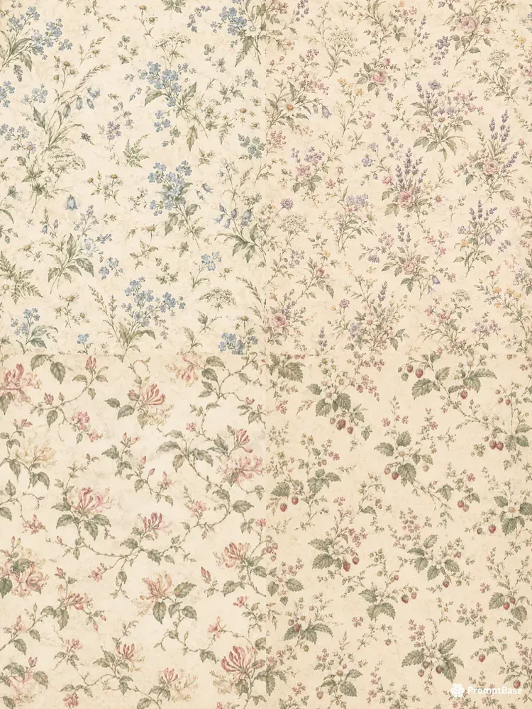 Shabby Chic Wild Flower Papers