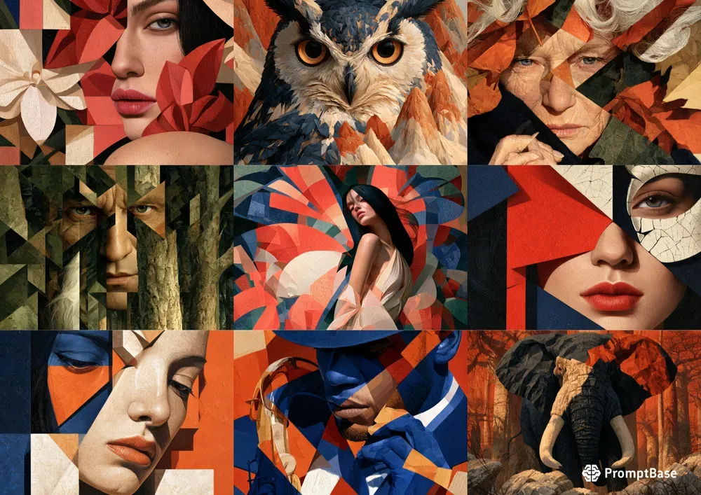 Surreal Cubist Fine Art Portraits