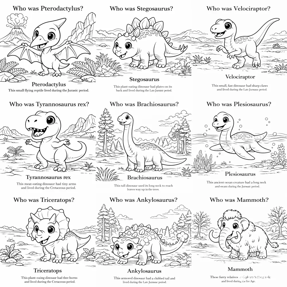 Dinosaur Coloring Pages