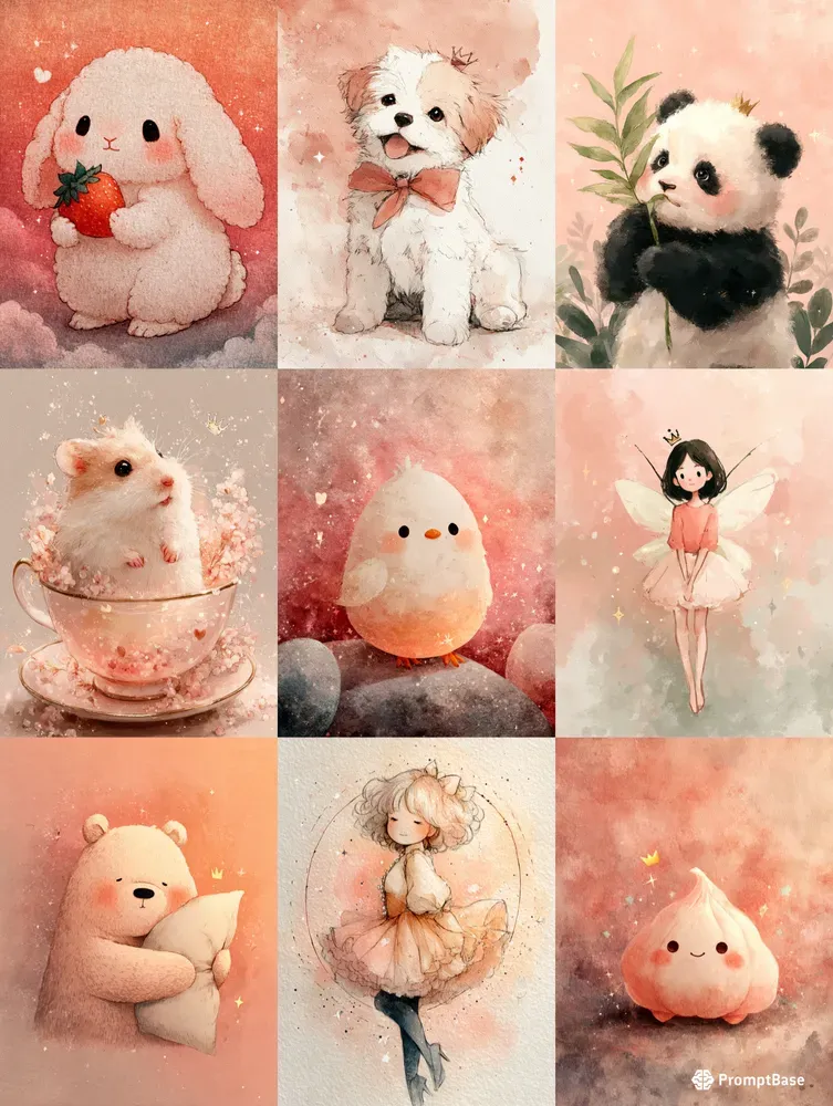 Soft Kawaii Dream Character Art