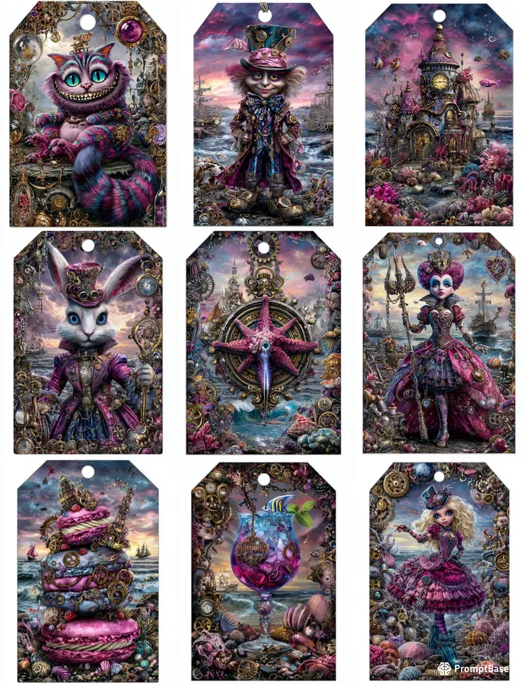 Alice In Ocean Steampunk Product Tags