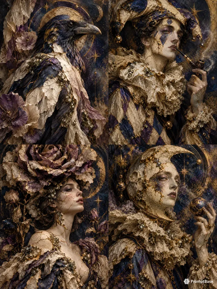Gilded Souls Gothic Surreal Portraits