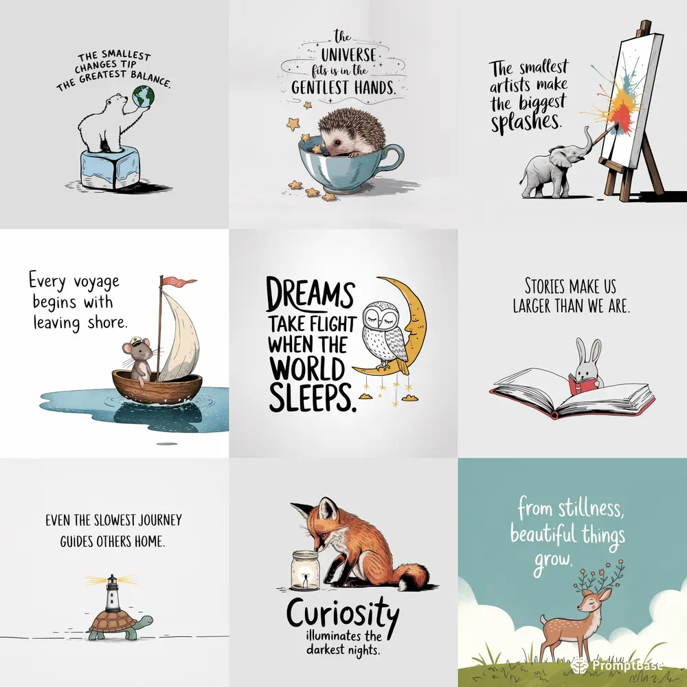 Charming Storybookstyle Kids Illustratios